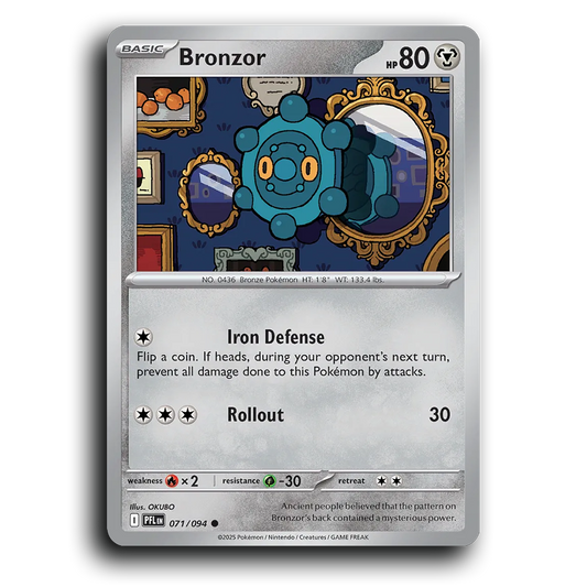 Bronzor (071/094) [Phantasmal Flames] Common Pokemon Card TCG Near Mint NM