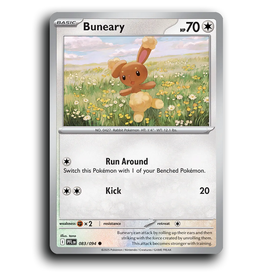 Buneary (083/094) [Phantasmal Flames] Common Pokemon Card TCG Near Mint NM