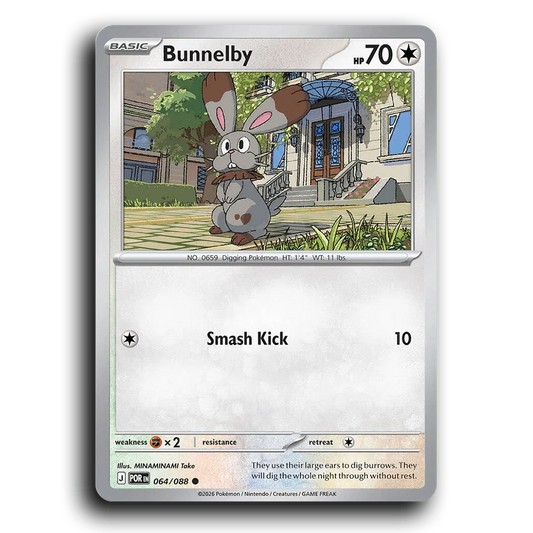 Bunnelby (064/088) [Perfect Order] Common Pokemon Card TCG Near Mint NM