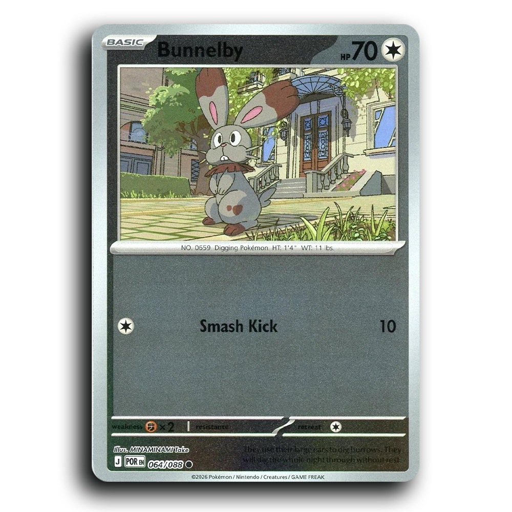 Bunnelby (064/088) [Perfect Order] Common Pokemon Card TCG Near Mint NM Reverse Holo