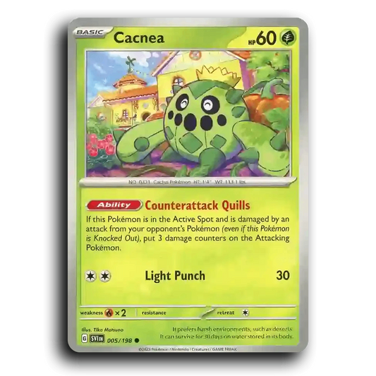 Cacnea (005/198) [Scarlet & Violet] Common Pokemon Card TCG Near Mint NM