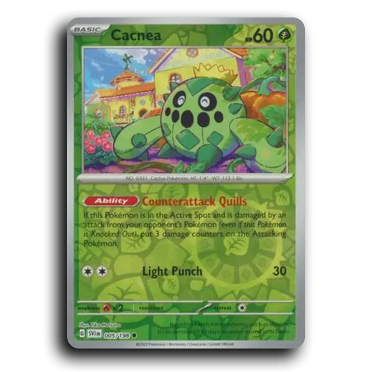 Cacnea (005/198) [Scarlet & Violet] Common Pokemon Card TCG Near Mint NM Reverse Holo