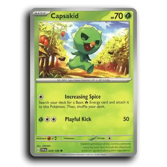 Capsakid (028/198) [Scarlet & Violet] Common Pokemon Card TCG Near Mint NM
