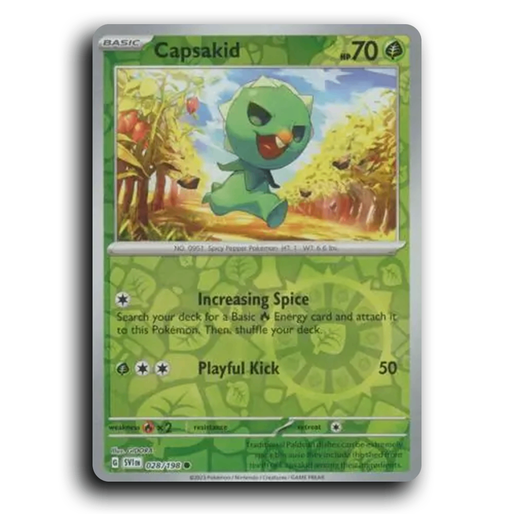 Capsakid (028/198) [Scarlet & Violet] Common Pokemon Card TCG Near Mint NM Reverse Holo