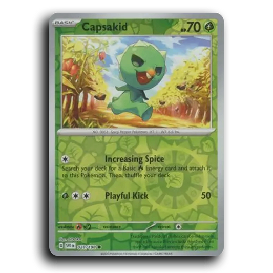 Capsakid (028/198) [Scarlet & Violet] Common Pokemon Card TCG Near Mint NM Reverse Holo