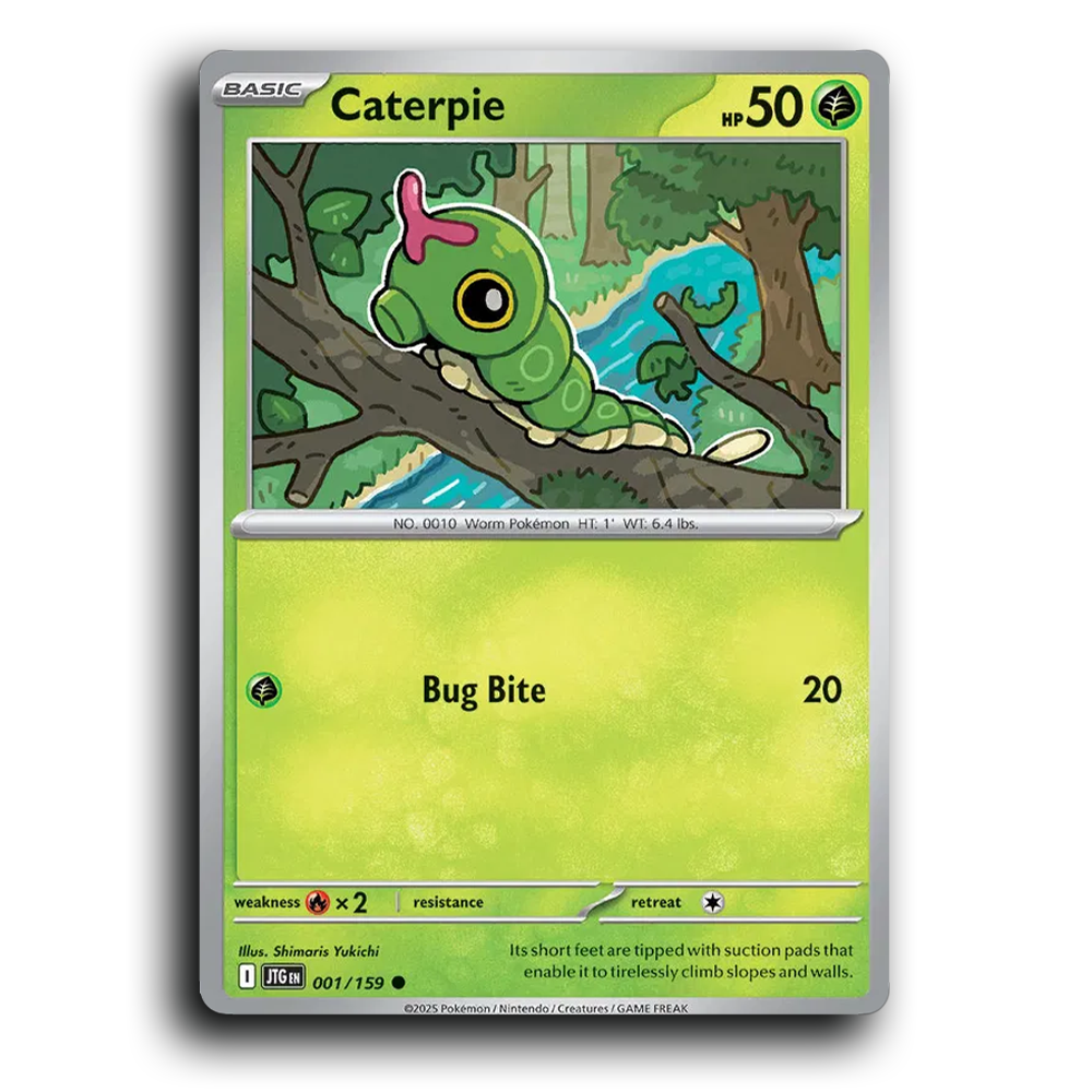 Caterpie Journey Together 001/159 Common Near Mint Pokemon Card TCG