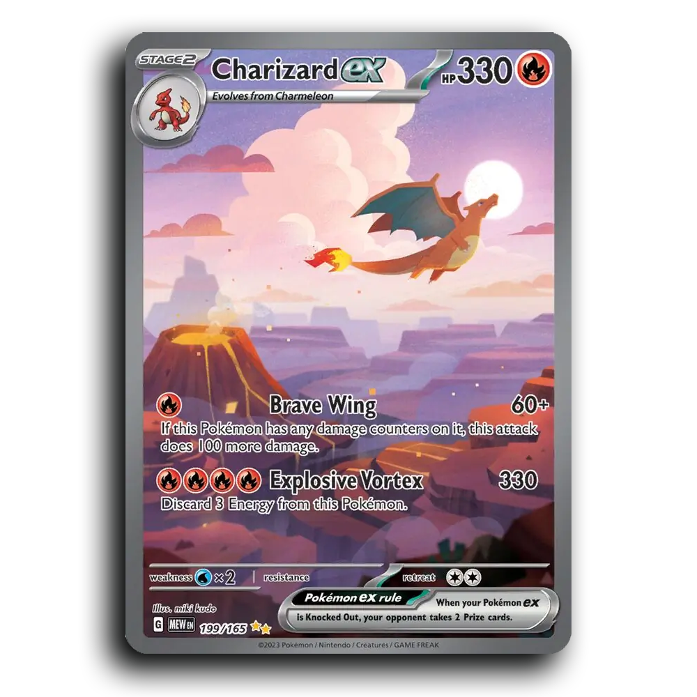 Charizard ex 199/165 151 Special Illustration Rare Pokemon Card TCG Near Mint NM Holofoil
