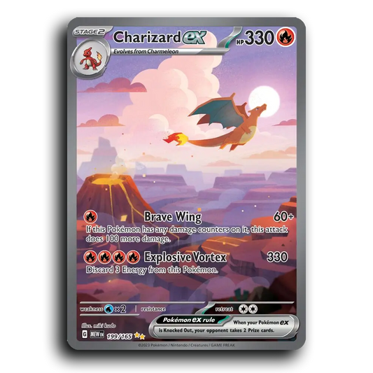 Charizard ex 199/165 151 Special Illustration Rare Pokemon Card TCG Near Mint NM Holofoil