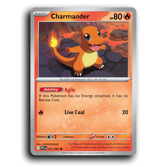 Charmander (011/094) [Phantasmal Flames] Common Pokemon Card TCG Near Mint NM