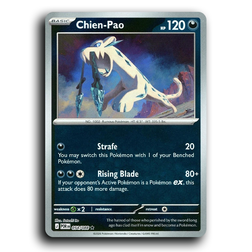 Chien-Pao (054/088) [Perfect Order] Rare Pokemon Card TCG Near Mint NM Holofoil Reverse Holo