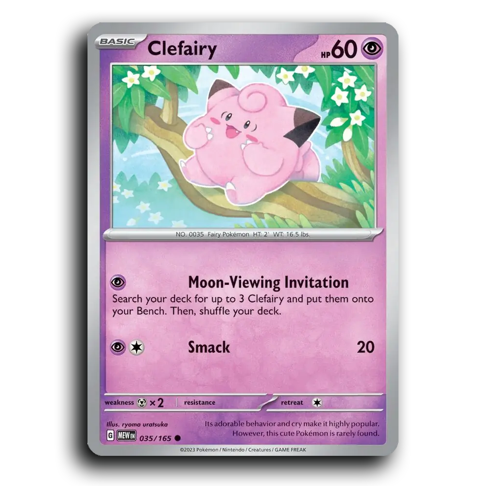 Clefairy 035/165 151 Common Pokemon Card TCG