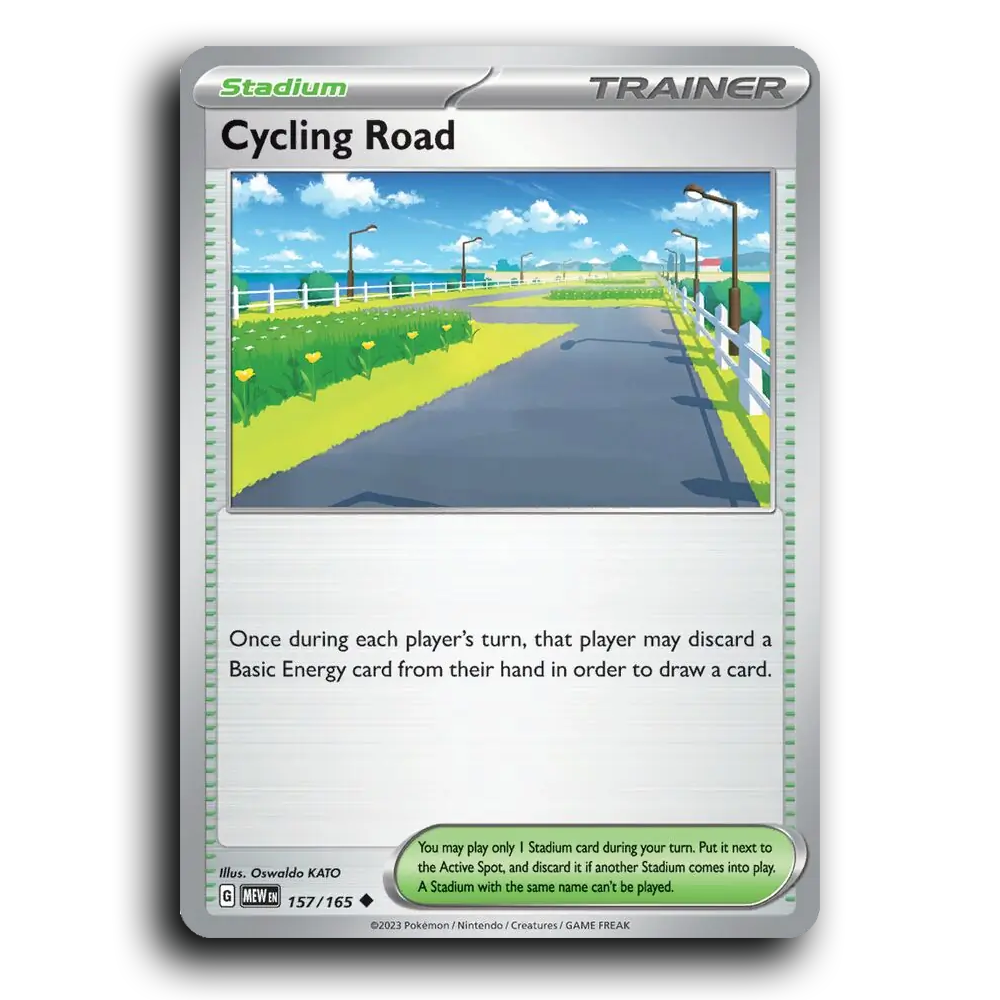 Cycling Road 157/165 151 Uncommon Pokemon Card TCG Near Mint NM