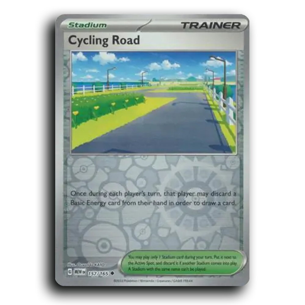 Cycling Road 157/165 151 Uncommon Pokemon Card TCG Near Mint NM Reverse Holo