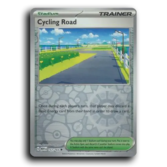 Cycling Road 157/165 151 Uncommon Pokemon Card TCG Near Mint NM Reverse Holo