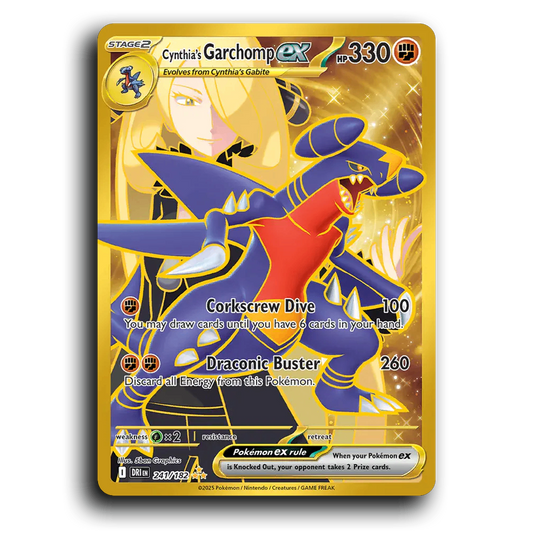 Cynthia's Garchomp ex 241/182 Destined Rivals Hyper Rare Pokemon Card TCG Holofoil