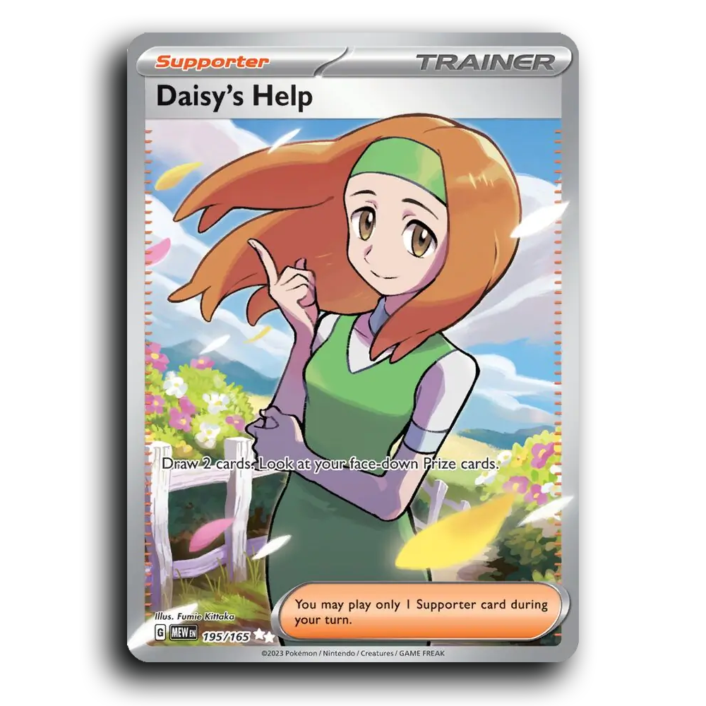 Daisy's Help 195/165 151 Ultra Rare Pokemon Card TCG Near Mint NM Holofoil