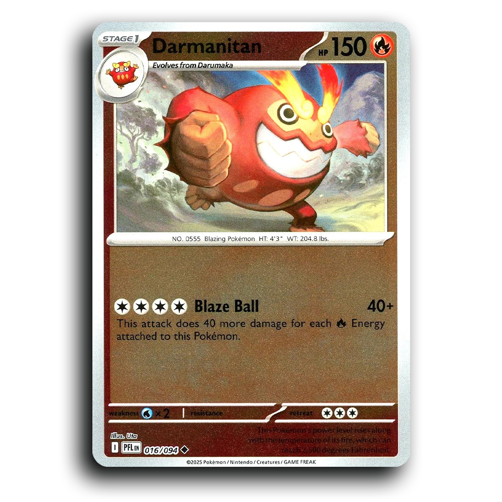 Darmanitan (016/094) [Phantasmal Flames] Uncommon Pokemon Card TCG Near Mint NM Reverse Holo