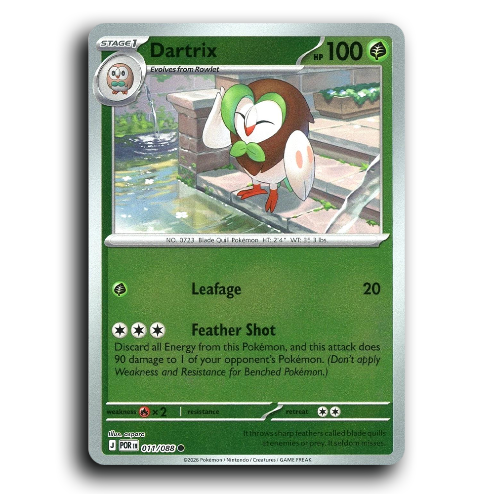 Dartrix (011/088) [Perfect Order] Common Pokemon Card TCG Near Mint NM Reverse Holo