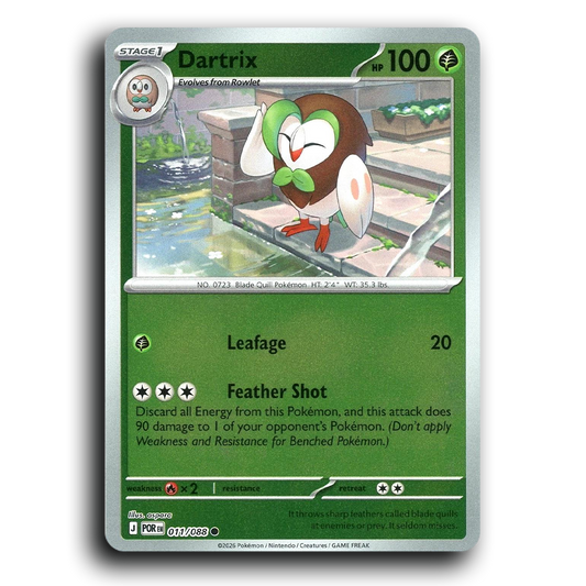 Dartrix (011/088) [Perfect Order] Common Pokemon Card TCG Near Mint NM Reverse Holo