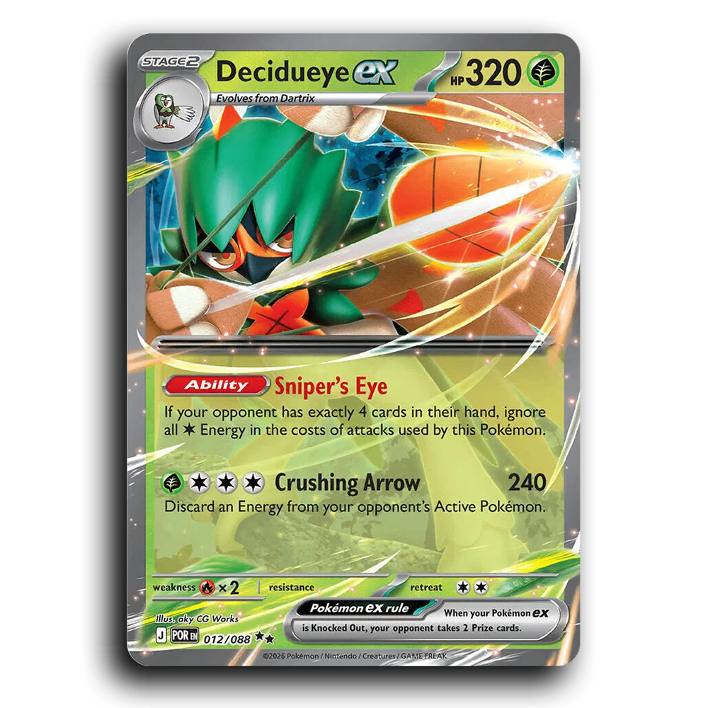 Decidueye ex (012/088) [Perfect Order] Double Rare Pokemon Card TCG Near Mint NM