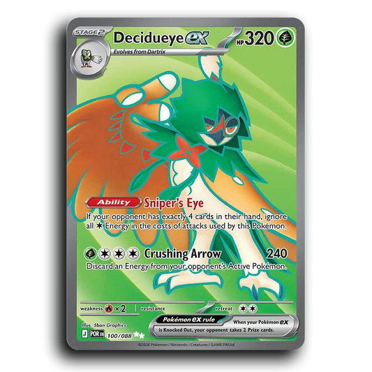 Decidueye ex (100/088) [Perfect Order] Ultra Rare Pokemon Card TCG Near Mint NM Holofoil