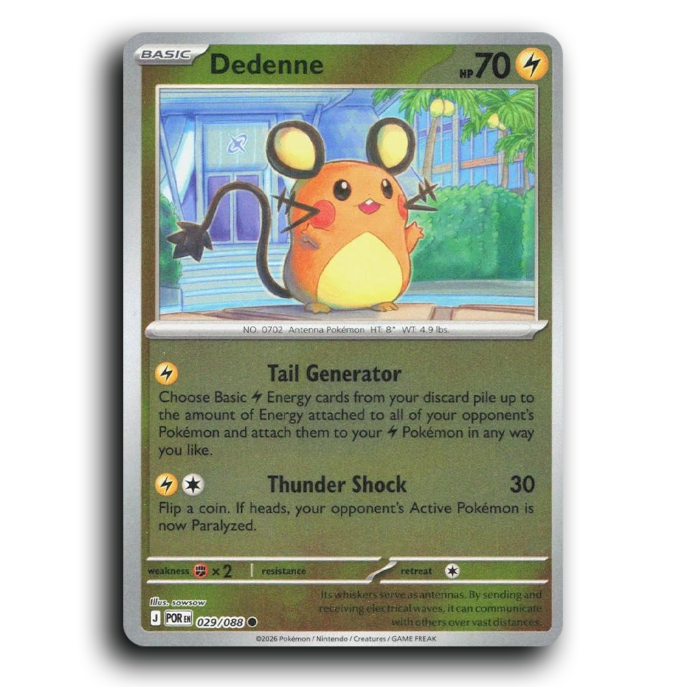 Dedenne (029/088) [Perfect Order] Common Pokemon Card TCG Near Mint NM Reverse Holo