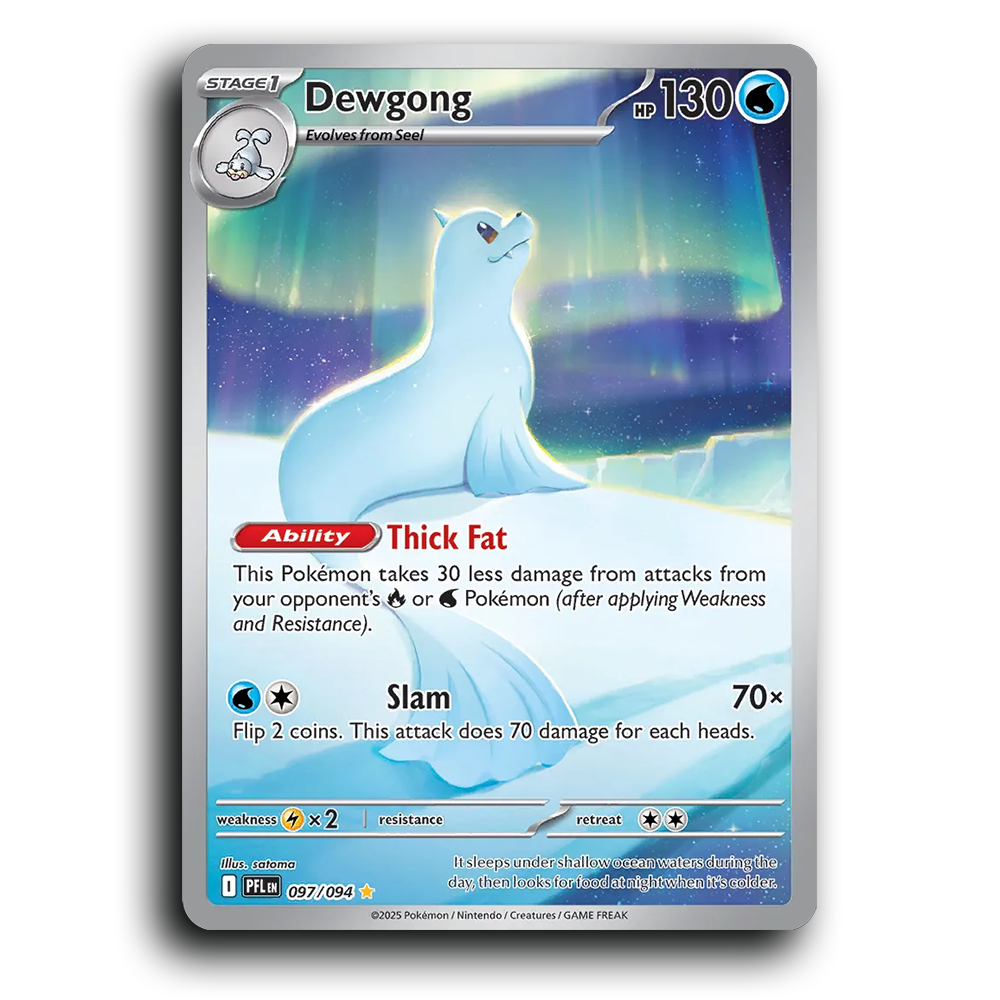 Dewgong (097/094) [Phantasmal Flames] Illustration Rare Pokemon Card TCG Near Mint NM Holofoil