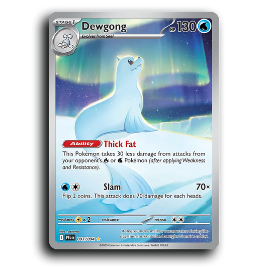 Dewgong (097/094) [Phantasmal Flames] Illustration Rare Pokemon Card TCG Near Mint NM Holofoil