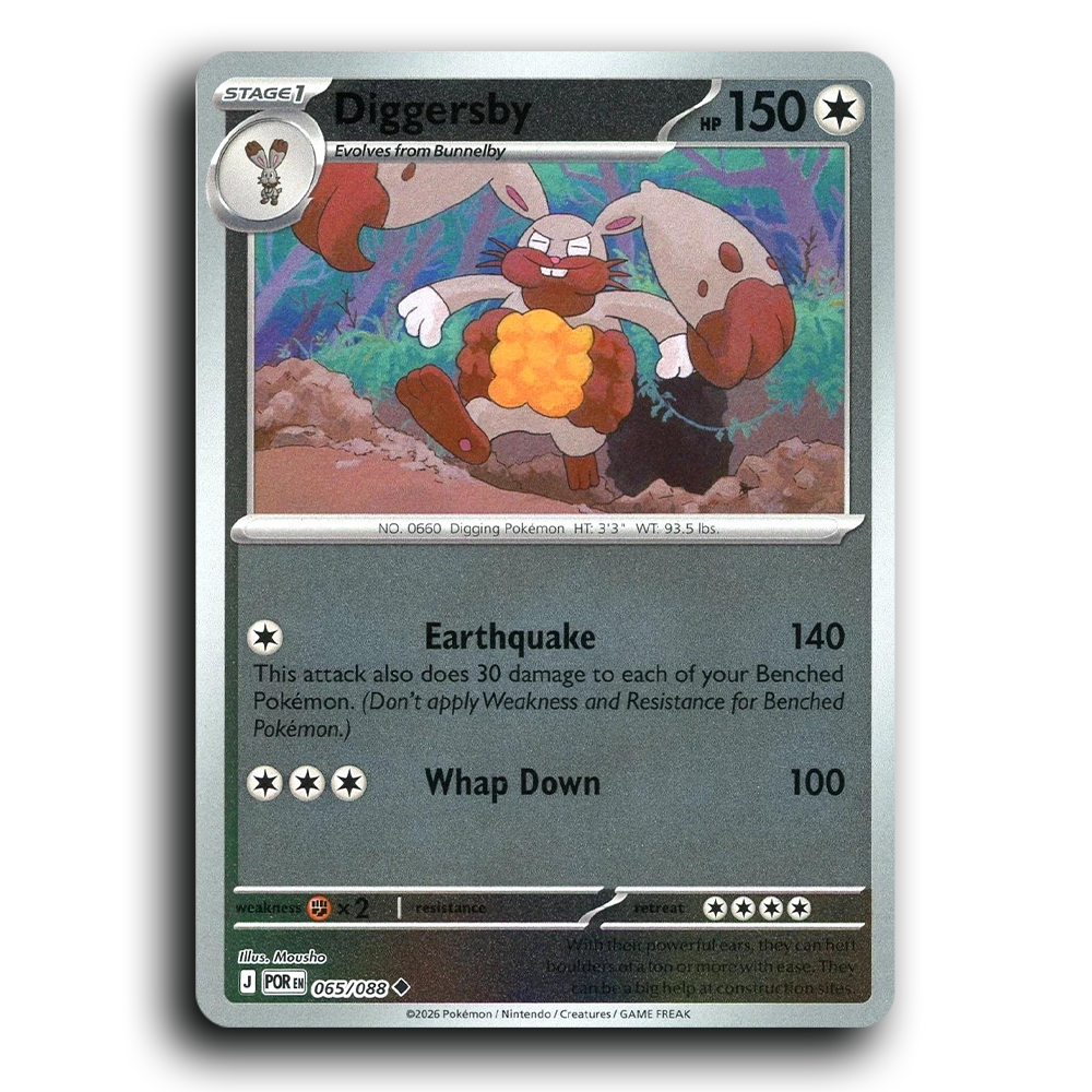Diggersby (065/088) [Perfect Order] Uncommon Pokemon Card TCG Near Mint NM Reverse Holo