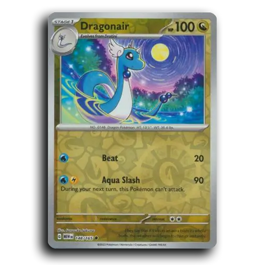 Dragonair 148/165 151 Uncommon Pokemon Card TCG Near Mint NM Reverse Holo