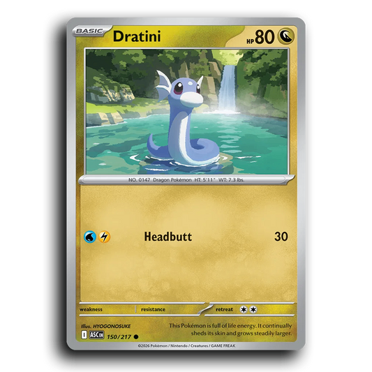 Dratini 150/217 Ascended Heroes Common Pokemon Card TCG Near Mint NM