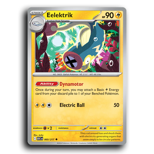Eelektrik 060/217 Ascended Heroes Uncommon Pokemon Card TCG Near Mint NM