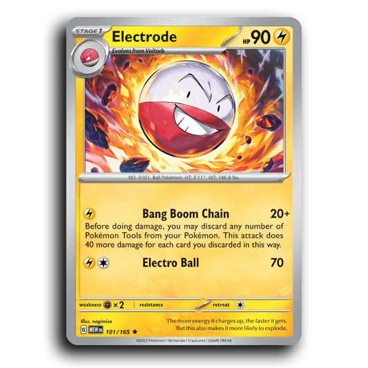 Electrode 101/165 151 Rare Pokemon Card TCG Near Mint NM Holofoil