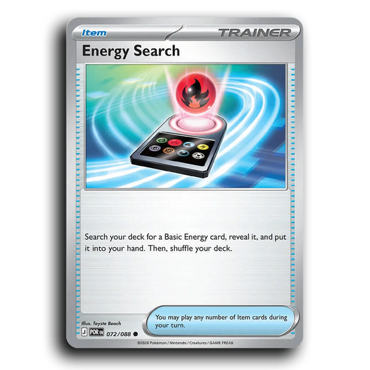Energy Search (072/088) [Perfect Order] Common Pokemon Card TCG Near Mint NM