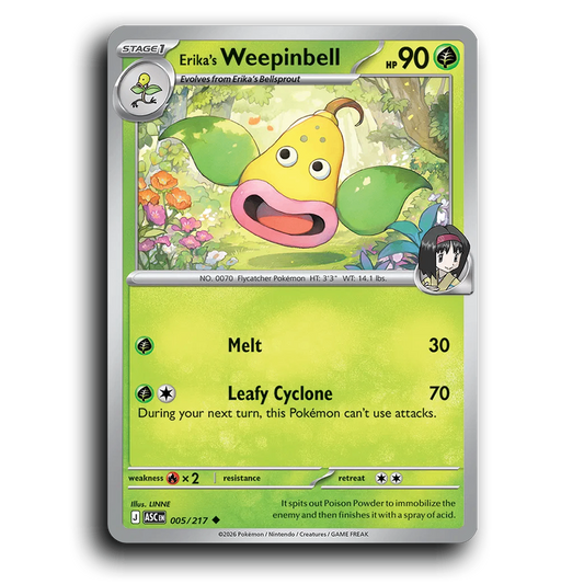 Erika's Weepinbell 005/217 Ascended Heroes Uncommon Pokemon Card TCG Near Mint NM