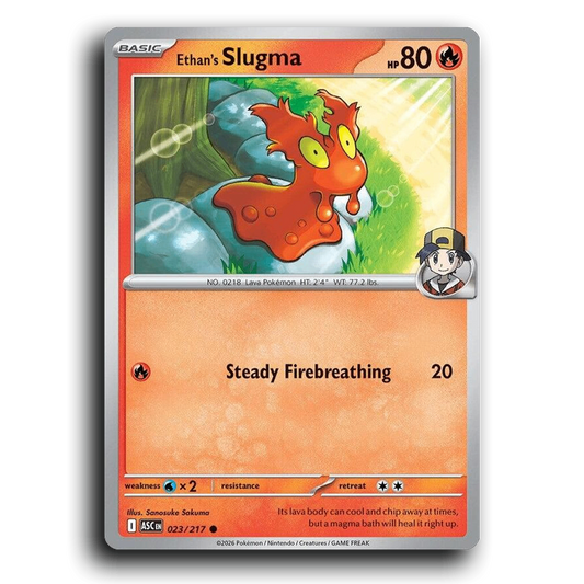 Ethan's Slugma 023/217 Ascended Heroes Common Pokemon Card TCG Near Mint NM