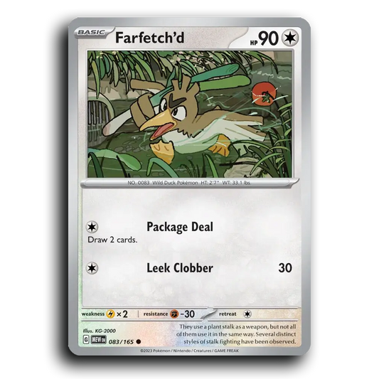 Farfetch'd 083/165 151 Common Pokemon Card TCG Near Mint NM