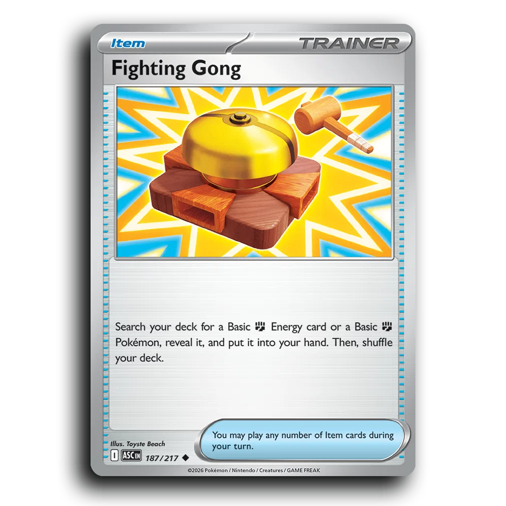Fighting Gong 187/217 Ascended Heroes Uncommon Pokemon Card TCG Near Mint NM