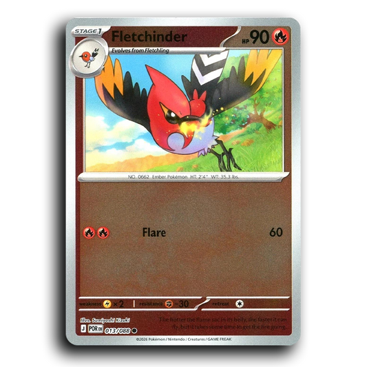 Fletchinder (013/088) [Perfect Order] Common Pokemon Card TCG Near Mint NM Reverse Holo