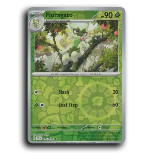 Floragato (014/198) [Scarlet & Violet] Uncommon Pokemon Card TCG Near Mint NM Reverse Holo