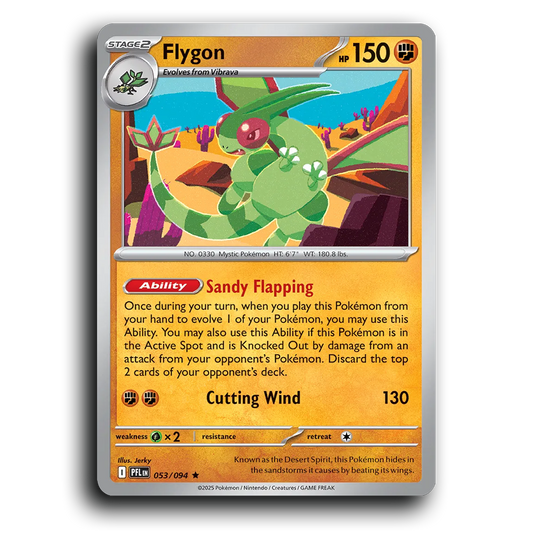 Flygon (053/094) [Phantasmal Flames] Rare Pokemon Card TCG Near Mint NM Holofoil