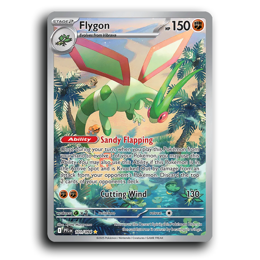 Flygon (101/094) [Phantasmal Flames] Illustration Rare Pokemon Card TCG Near Mint NM Holofoil