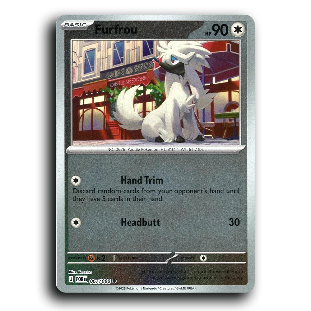 Furfrou (067/088) [Perfect Order] Common Pokemon Card TCG Near Mint NM Reverse Holo