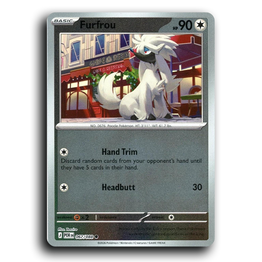 Furfrou (067/088) [Perfect Order] Common Pokemon Card TCG Near Mint NM Reverse Holo