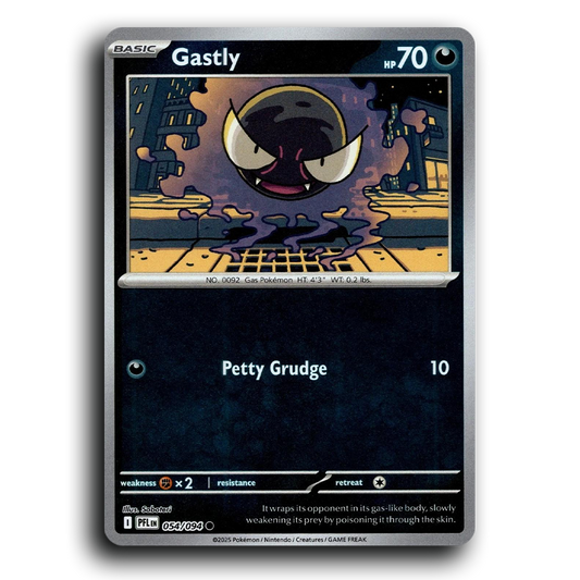 Gastly (054/094) [Phantasmal Flames] Common Pokemon Card TCG Near Mint NM Reverse Holo