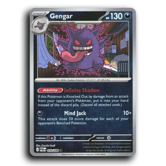 Gengar (050/088) [Perfect Order] Rare Pokemon Card TCG Near Mint NM Reverse Holo