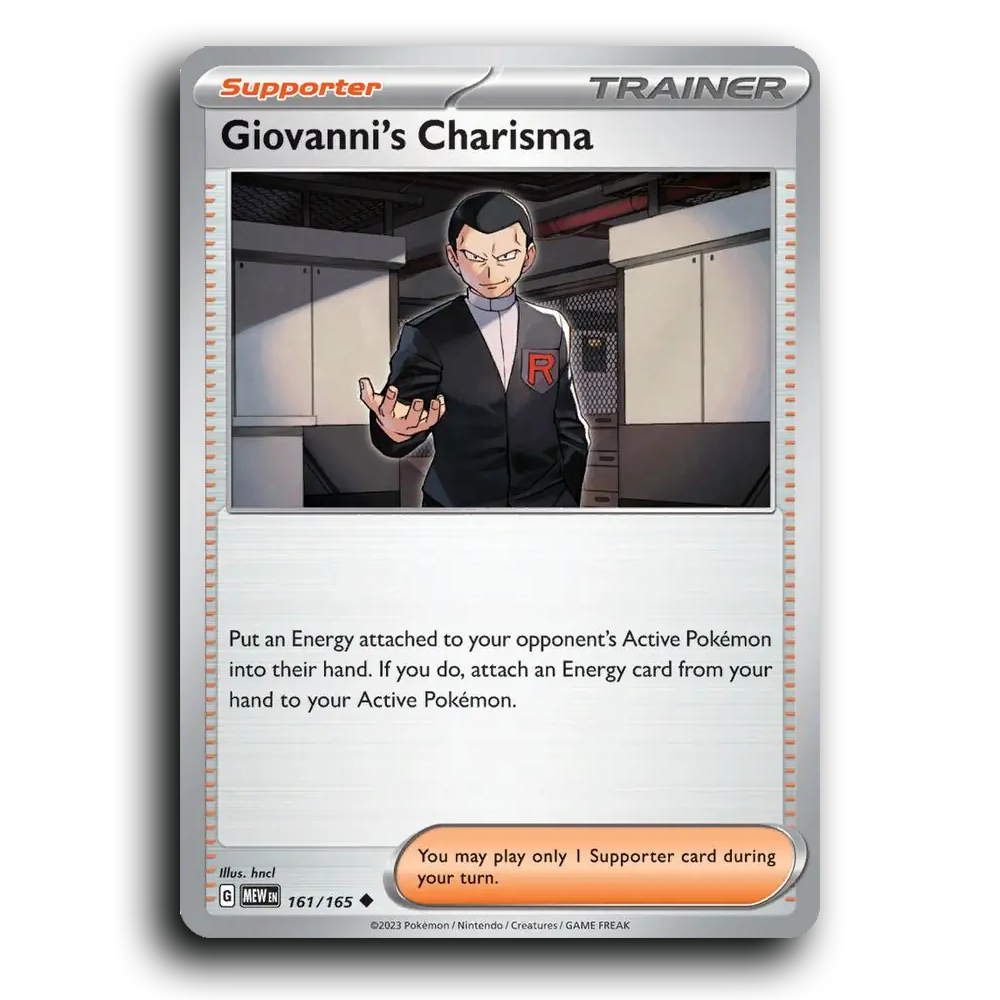 Giovanni's Charisma 161/165 151 Uncommon Pokemon Card TCG Near Mint NM