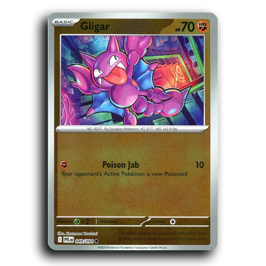 Gligar (049/094) [Phantasmal Flames] Common Pokemon Card TCG Near Mint NM Reverse Holo