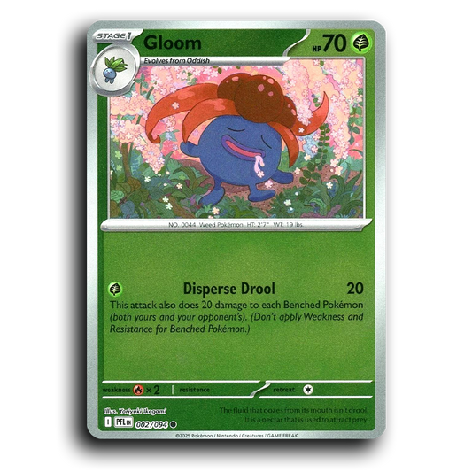 Gloom (002/094) [Phantasmal Flames] Common Pokemon Card TCG Near Mint NM Reverse Holo