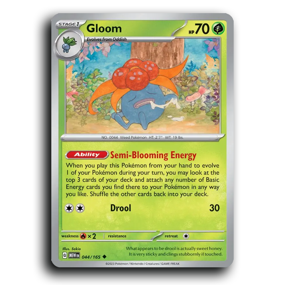 Gloom 044/165 151 Uncommon Pokemon Card TCG
